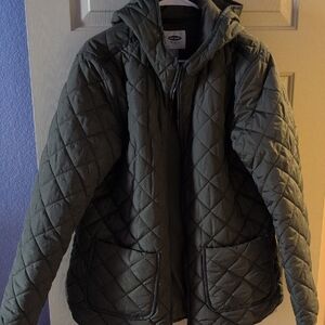 Old Navy Kids Quilted Puffer Jacket - Olive